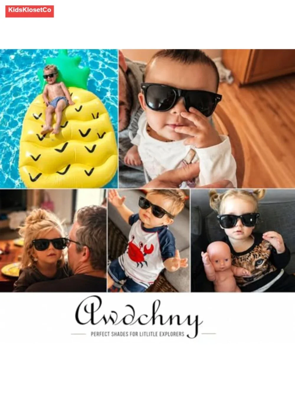 Kids Polarized Sunglasses UV400 Protection Flexible TPEE Frame Ages 3-10